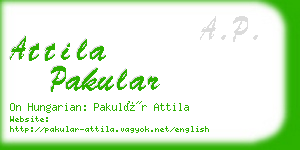 attila pakular business card